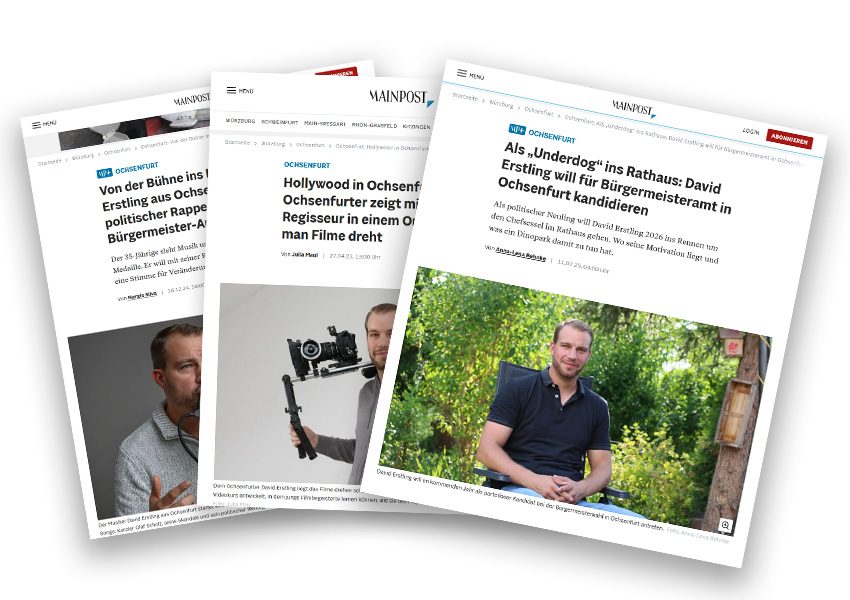Zeitungsartikel der Main-Post über David Erstling aus Ochsenfurt